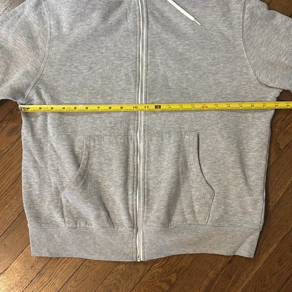 SWS Active Gray Zip-Up Hoodie, Boyfriend Fit, Size S/M, Measurements in Photos - Picture 8 of 12